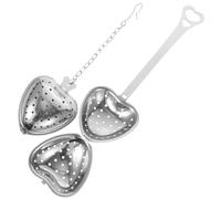 Gatuida 2 pièces Infuseur à Thé Cœur Inox Filtre Passoire Léger et Compact Résistant Déformation Adapté pour Maison Bureau Salon de Thé Compatible avec Tous Types de Théières et Tasses