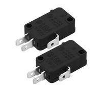 Gatuida 2 pièces Interrupteur Micro- Broches Bouton-poussoir Momentané pour Porte de Four Compatible Micro-ondes et Cuiseurs Installation Facile et Accessoire de Remplacement Polyvalent