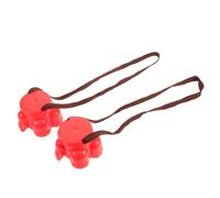 Gatuida 2 Pièces Jeu D’équilibre Éléphant en Plastique Rouge | Base Élargie Antidérapante, Bords Arrondis, Usage Intérieur Extérieur, Améliore Coordination et Réponse Vestibulaire