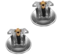 Gatuida 2 Pièces Jouets Aquatiques pour Chiens Fontaine à Eau mangeoire Abreuvoir à Vache Lait Abreuvoir Chevre Abreuvoir pour chèvre Bol à Eau Automatique Vache Abreuvoir Acier Inoxydable