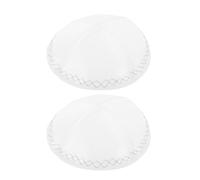 Gatuida 2 pièces Kippa Blanche Légère pour Hommes et Adolescents Chapeau Traditionnel pour Cérémonies Mariages et Fêtes Religieuses Capuchon Judaica Portable et Confortable