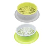 Gatuida 2 Pièces Kit de Culture Herbe à Chat Pot Hydroponique Soilless pour Chat Jardinière Pratique et Durable pour Intérieur pour Kittens et Animaux de Compagnie