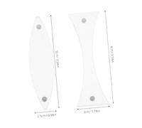 Gatuida 2 Pièces Kit Optique Physique Lentilles Magnétiques Double-convexe et Double-concave pour Expériences de Convergence et Réfraction Lumière Laboratoire Scolaire