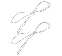 Gatuida 2 Pièces Lacets à Paillettes Brillants Cordon Décoratif Élastique pour Chaussures Chapeaux et Bijoux Macramé Kit de Remplacement Paillettes pour Baskets et Sweatshirts