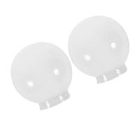 Gatuida 2 pièces Lampadaire Globe Acrylique Lot de Abat Jour Sphériques Résistants pour Remplacement Jour Extérieur Protection et Décorative pour Éclairage Mural et Lampes de Clôture