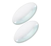 Gatuida 2 pièces Lentilles Doubles Convexes Verre Transparent Diamètre Focale pour Matériel de Laboratoire et Outils Enseignement Physique
