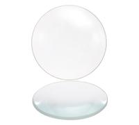 Gatuida 2 pièces Lentilles Verre Optique Double Convexe Diamètre Focale Matériel Verrerie Laboratoire pour Enseignement Physique Outil Portable pour Expériences Scientifiques