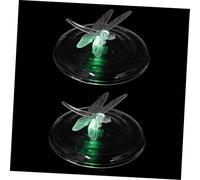 Gatuida 2 Pièces Libellule avec Une lumière à dérive d'eau Lampes solaires flottantes pour Piscine Lampes de Bassin flottantes solaires lumières de Piscine flottantes à énergie Solaire