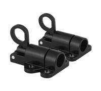 Gatuida 2 Pièces Loquet à Ressort Aluminium Noir Auto Verrouillage pour Portes et Fenêtres Robuste Aux Intempéries Installation Facile Lot