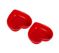 Gatuida 2 pièces Lot Coupelles Céramique Forme Cœur Petits Bols pour Sauce et Condiments Assiette Décorative Polyvalente pour Apéritif et