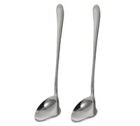 Gatuida 2 pièces Lot de Cuillères Sauce Bec Canard Acier Inoxydable Ustensiles Cuisine Inox Professionnel Louche à Verser Anti- Cuillères Service Pratiques et Élégantes pour Maison et