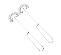 Gatuida 2 pièces Lot de Fouets à Spirale Acier Inoxydable Batteur à Œufs Manuel Multifonction avec Poignée Isolante Mixer à Main Robuste pour Cuisine et Pâtisserie