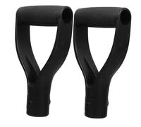Gatuida 2 pièces Lot de Manches pour Pelle Neige et Jardin Poignée Antidérapante Ergonomique Compatible Outils Multifonctions Remplacement Rapide et Sécurisé Noir D Plastique