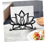 Gatuida 2 pièces Lot de Porte-serviettes Métal Forme Lotus Distributeur Vertical Stable et Décoratif pour Papier Essuie-mains Organiseur Pratique pour Table de Cuisine et Salle à Manger