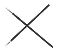 Gatuida 2 pièces Lot Pinceaux Miniatures pour Peinture Céramique Poils Fins pour Détails Précis Brosse Fine Acrylique et Nail Art Portable pour Aquarelle et Huile