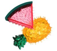Gatuida 2 Pièces Mâcher pour Chien Fruit, Congelable, TPR, Chiots | Forme Ananas et Pastèque, pour Petits et Moyens Chiens, Usage Maison et Jeu de Lancer, Facile à Nettoyer