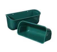 Gatuida 2 pièces Mangeoire Suspendue Automatique pour Volailles et Porcelets Capacité Résistante et Pratique Alimentation Poulets et Chèvres sans Conflit Lot de Vert