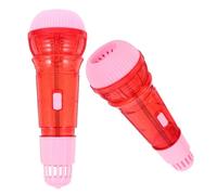 Gatuida 2 pièces Microphone Garçon Fille Rose Echo Microphone Musical Plastique Chant Garçon Fille Jeu Rôle Éducatif Préscolaire