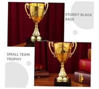 Gatuida 2 pièces Mini Trophées de Récompense avec Base Noire Robuste pour Compétitions de Basketball Football et Badminton Lot de Coupes Souvenirs Polyvalentes pour Garçon Fille et