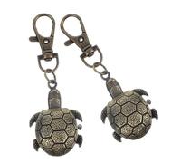 Gatuida 2 Pièces Montre Vintage Forme de Tortue avec Cadenasse Quartz pour Garçon Fille Accessoire Retro et Durable pour et Décoration
