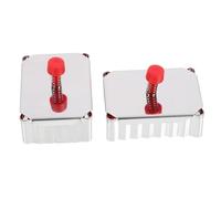 Gatuida 2 pièces Moule à Biscuits Carré Acier Inoxydable Poussoir pour Pâtisserie Maison Démoulage Facile et Réutilisable pour Gâteaux et Cookies Couleur Aléatoire Couleur Aléatoire