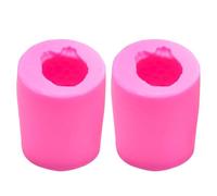 Gatuida 2 Pièces Moule Hibou 3d en Silicone Rose pour Gâteau et Chocolat | Surface Antiadhésive Lisse, Tolère Chaud et Froid, Rangement Facile, pour Mousse, Biscuit, Atelier