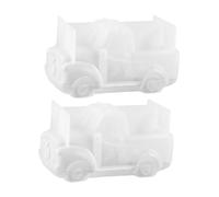 Gatuida 2 Pièces Moule Silicone pour Pots Succulentes Moule Polyvalent Réutilisable pour Résine Plâtre et Cire pour Jardinières Décoratives et Artisanales Compactes