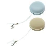 Gatuida 2 pièces Nettoyant Écran Microfibre Macaron Double Face Lingettes Réutilisables pour Lunettes Téléphones et Ordinateurs Sans Rayures Bleu et Beige