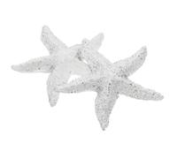 Gatuida 2 Pièces Ornement D’Animaux Marins Étoile de Mer Blanche en | Aspect Réaliste et Décoratif, Facile à Entretenir, pour Maison et Bassin, Touche Marine Élégante