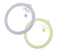 Gatuida 2 Pièces Parrot Toys Cotton Rope Ladder Swing with Cloud Pendant for Climbing and Chewing Suitable for Cockatiels Lovebirds Budgies and Small to Medium Birds