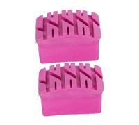 Gatuida 2 pièces Patins Antidérapants pour Pied Échelle Caoutchouc Résistant à Usure Protection Sécurisée pour Escabeaux et Échelles Rose