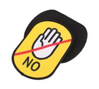 Gatuida 2 pièces Pet Social Identification Stickers Reusable Dog Tags for Harness Do Not Touch Warning Label Easy to Clean and Visible Safety Alert for Dogs