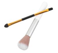 Gatuida 2 pièces Pinceaux de Maquillage Double Embout pour Femmes Brosse à Paupières et Highlighter Outils Multifonctions pour Ombre Paupière et Contour Douceur et Confort Garantis Lot