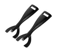 Gatuida 2 pièces Pinces Fer pour Barbecue et Plaque à Steak Lot de Clips Robustes pour Cuisson sur Fonte Poignée Ergonomique Résistants à Haute Température pour Gril et Poêle Teppanyaki