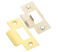 Gatuida 2 pièces Plaque de Gâche Acier Inoxydable pour Renforcement de Porte Couvre-trou Pêne Accessoires Durables et Faciles à Installer pour Portes Intérieures et