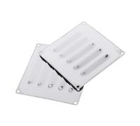 Gatuida 2 Pièces Plaque de Ventilation Acier Inoxydable pour Foyer Extérieur Panneau Aération Carré à Haute Température pour Barbecue et Poêle