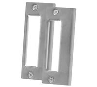 Gatuida 2 pièces Plaques de Gâche Renforcées Acier Inoxydable pour Pêne Dormant Couvre-trou de Porte Remplissage de Gâche pour Porte Entrée Butée Sécurisée