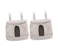 Gatuida 2 pièces Pochette de Nourrissage Suspendue pour Cochons Petit Conteneur Multifonction pour Cage Porte-râtelier Réutilisable et Facile à Nettoyer Accessoire Lapin Nain Intérieur