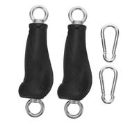 Gatuida 2 Pièces Poignées de Fitness Courtes à Double Anneau Accessoires de Traction pour Machines à Câble Poignées Ergonomiques Durables pour Exercices de Musculation