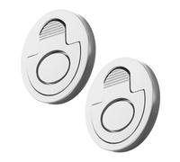 Gatuida 2 pièces Poignées Encastrées à Anneau pour Bateau Lot de Acier Inoxydable Poignée de Trappe Rabattable pour Hatch Trappe de Pont et Verrouillage de Sol Accessoire Nautique