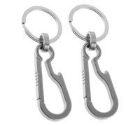Gatuida 2 Pièces Porte-clés en Alliage léger avec décapsuleur Clip Rotatif pour clés de Voiture et équipement extérieur pour randonnée et Usage Quotidien