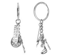 Gatuida 2 pièces Porte Clés Forme Talon Haute pour Femmes Petit et Musculation Fitness Accessoire Décoratif et Original