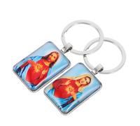 Gatuida 2 pièces Porte-clés Mini Album Photo Biblique Rouge et Orange Accessoire Multifonctionnel Antiperte pour Clés Maison Voiture Bureau Porte-clés Religieux Chrétien Élégant pour