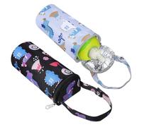 Gatuida 2 pièces pour Biberon Isolation Thermique avec Motif Cartoon Compatible Plupart des Biberons Oxford Résistant et Doublure Isolante