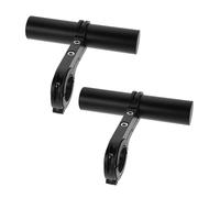 Gatuida 2 pièces Rallonge Guidon Vélo Aluminium Support Extension Multifonction Clamp Fixation pour Compteur et Lumière Léger et Sécurisé Compatible Guidon VTT
