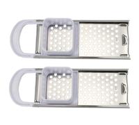 Gatuida 2 pièces Râpe Gnocchi Inox Ustensile de Cuisine Sécurisé Outil Coupe-pâte Pratique pour Pâtes et Gnocchis Facile à Nettoyer