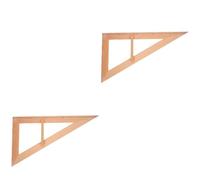 Gatuida 2 Pièces Règle Triangulaire en Bois, Mesure Précise | Marquages Clairs et Poignée Intégrée, Outil Pédagogique pour Géométrie, Usage en Classe