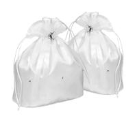 Gatuida 2 Pièces Sac à Main de Mariée avec Cordon Sac Floral Satin avec Nœud Cœur et pour Cérémonie Pochette pour Épouse et Souvenirs de Mariage