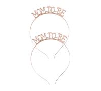 Gatuida 2 pièces Serre-tête Mom To Be Alliage Léger et Confortable Bandeau Élégant pour Fête Prénatale Cadeau Original pour Future Maman Lot