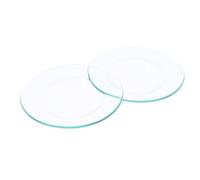 Gatuida 2 pièces Set de Plateaux Verre Transparent pour Fondant Brûleur de Cire Supports Chauffe-Huile Essentielle pour Lampe Compatibles Plupart des Chauffe-Cire Design Élégant et Facile